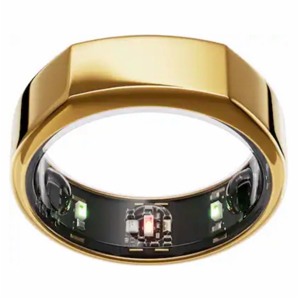 Oura gen 3 gold heritage ring size 8 with charger - some wear